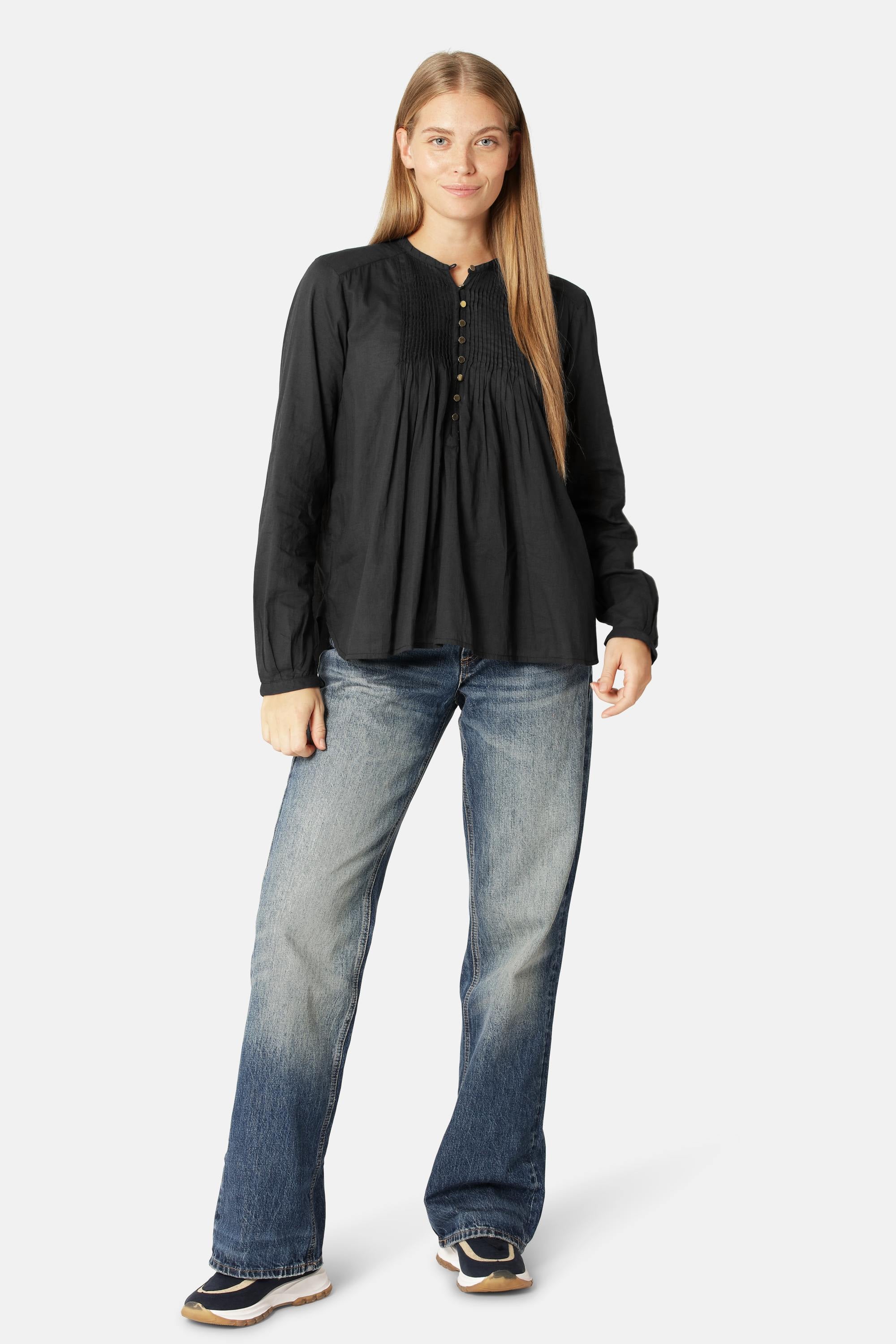 Long Sleeved Shirt - Dark Indigo